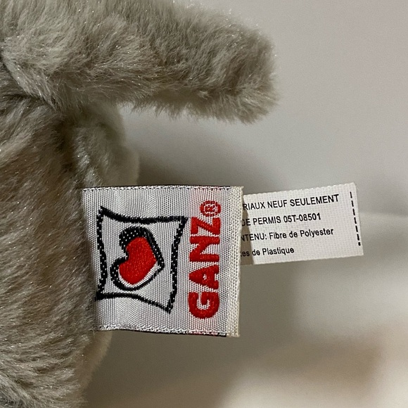 GANZ Webkinz Velvety Elephant Plush 6 inch Grey Stuffed Animal Toy - Picture 10 of 11